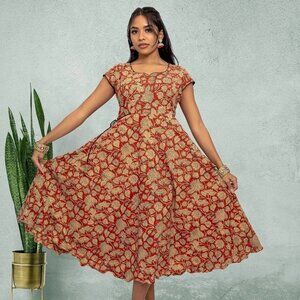 Tranquil Threads Knee-Length Dresses | Muvvas Boutique